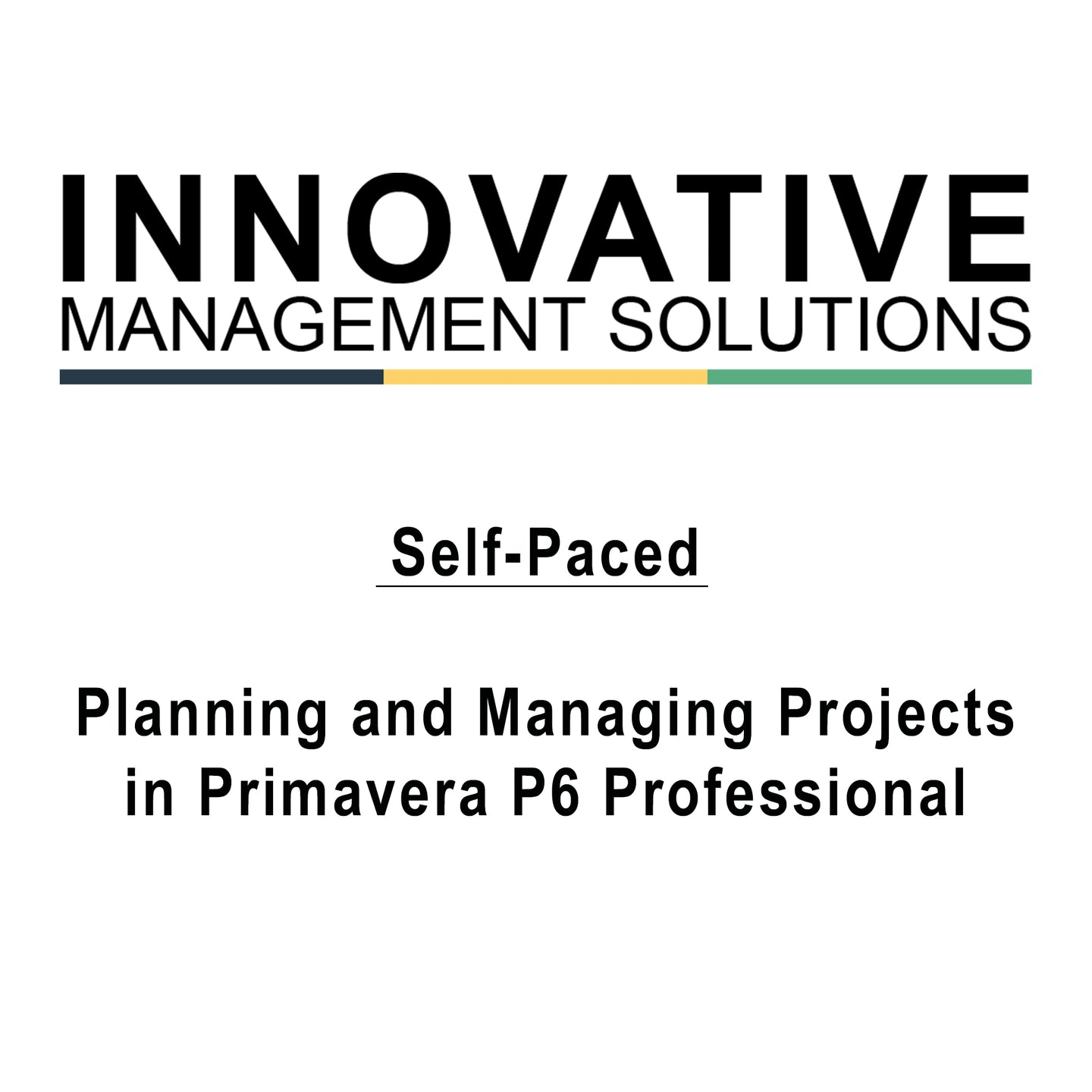 Self-Paced - Planning and Managing Projects in Primavera P6 Professional